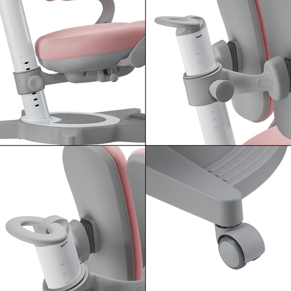 Chaise de bureau pour enfants Partille hauteur profondeur dossier réglable [en.casa]