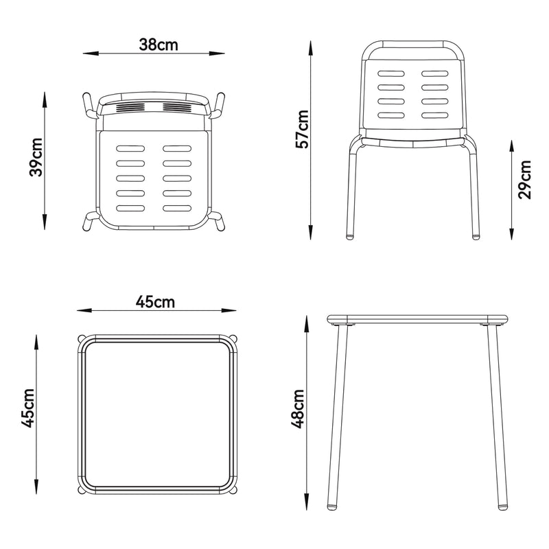 Croquis coté Ensemble de meubles pour enfants Etroubles casa.pro