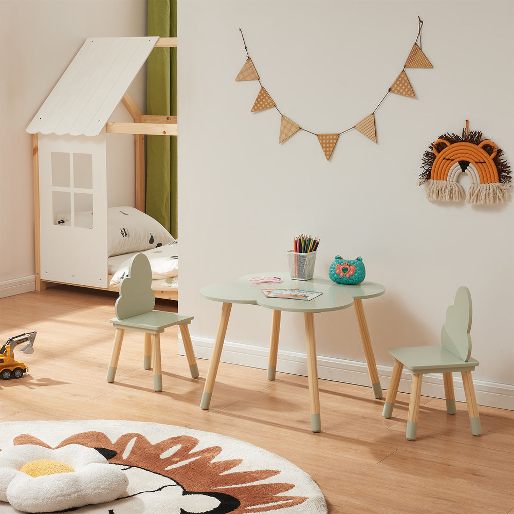 Groupe de sièges pour enfants Epim avec design nuage [en.casa]