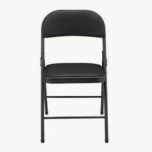 Lot de 6 Chaises de Bureau Chaise de Conférence Chaise de Salon Pliante Chaise Visiteur Similicuir Métal Rembourré 46 cm x 80 cm x 50 cm [pro.tec]