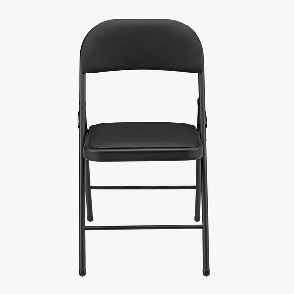 Lot de 6 Chaises de Bureau Chaise de Conférence Chaise de Salon Pliante Chaise Visiteur Similicuir Métal Rembourré 46 cm x 80 cm x 50 cm [pro.tec]