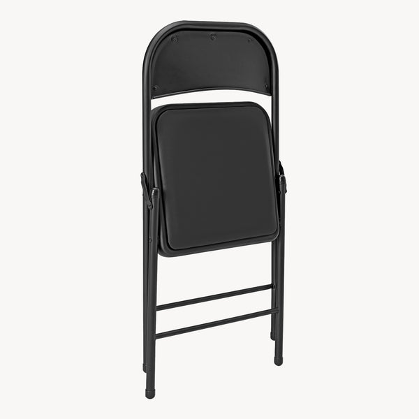 Lot de 6 Chaises de Bureau Chaise de Conférence Chaise de Salon Pliante Chaise Visiteur Similicuir Métal Rembourré 46 cm x 80 cm x 50 cm [pro.tec]