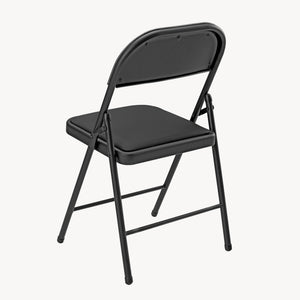 Lot de 6 Chaises de Bureau Chaise de Conférence Chaise de Salon Pliante Chaise Visiteur Similicuir Métal Rembourré 46 cm x 80 cm x 50 cm [pro.tec]
