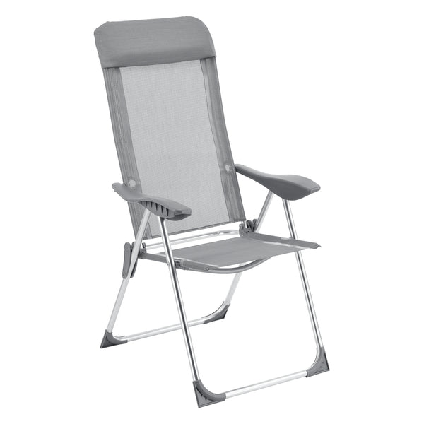 Lot de 2 Chaises de Jardin Errenteria  avec Accoudoirs Dossier Inclinable plusieurs couleurs [en.casa]