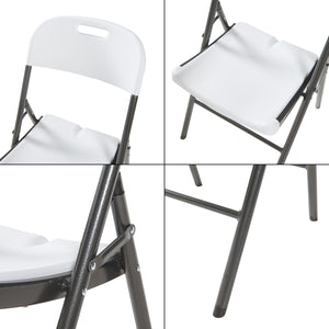 Chaise pliante Ljusnarsberg en lot en plastique [en.casa]