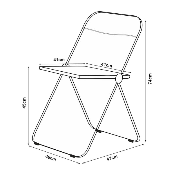 Ensemble de chaises pliantes Pornainen [en.casa]