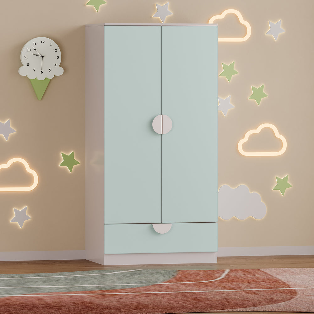 Armoire à vêtements pour enfants Sandnes avec tiroir [en.casa]