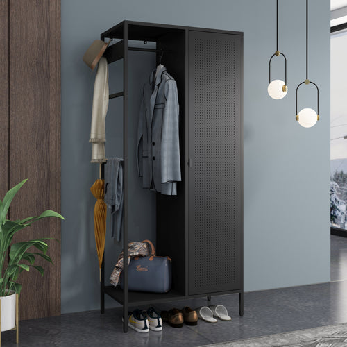 Armoire de chambre Puumala 180 x 80 x 45 cm [en.casa]