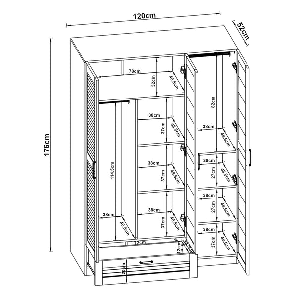 Armoire Finning en différentes versions [en.casa]
