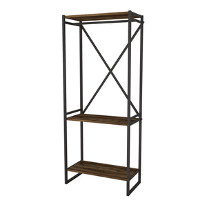 Penderie Ulstein à 3 surface de rangement et barre 160 x 66 x 34 cm [en.casa]