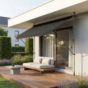 Store Banne Manuel Hauteur et Inclinaison Réglable Sans Perçage [pro.tec]
