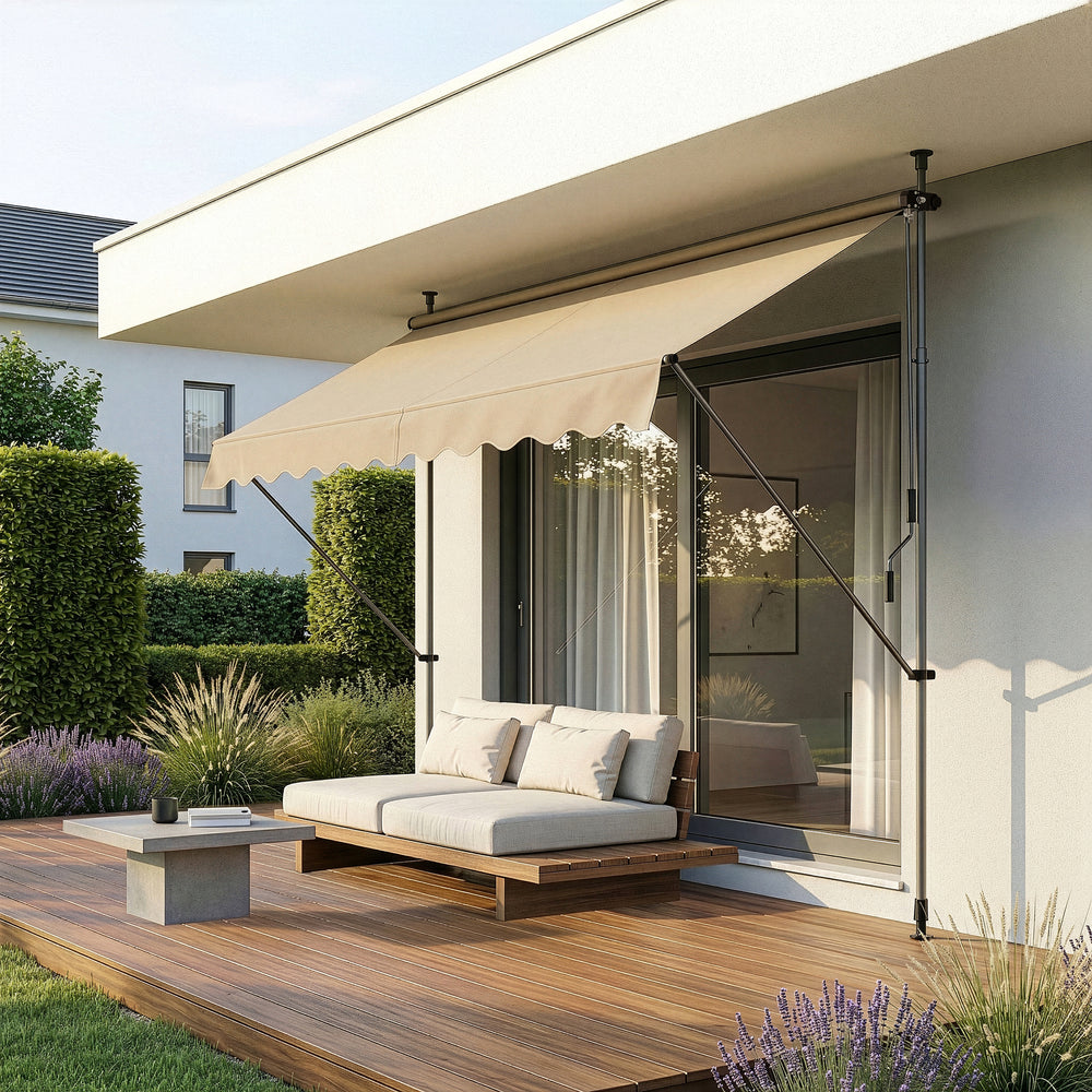 Store Banne Manuel Hauteur et Inclinaison Réglable Sans Perçage [pro.tec]