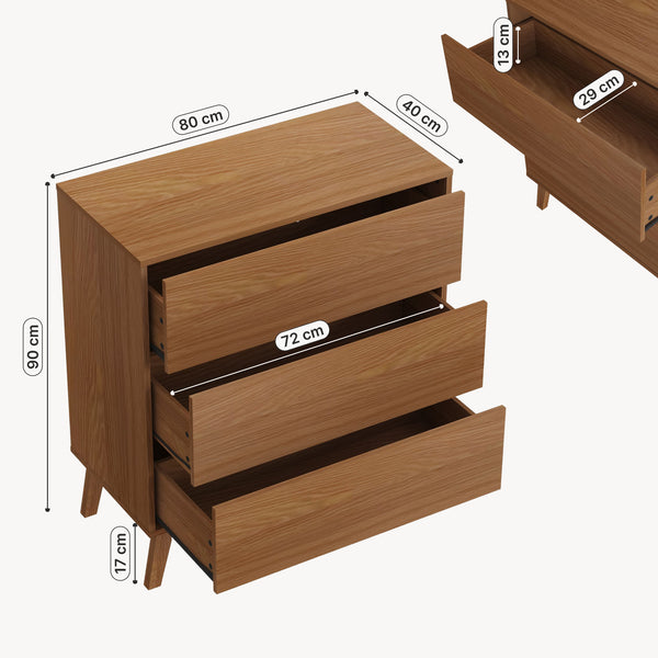 Commode Aastmabospoo 90 x 80 x 40 cm [en.casa]
