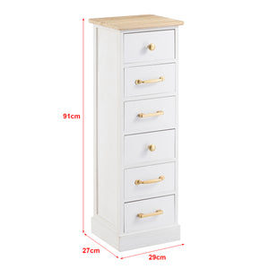 Commode Salo avec 6 tiroirs 91x29x27cm en différentes couleurs [en.casa]