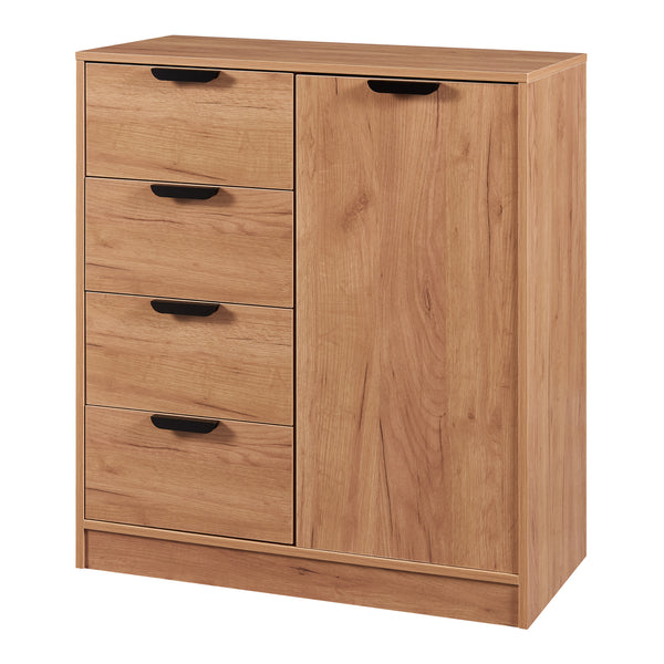 Commode Varkaus MDF effet chêne [en.casa]