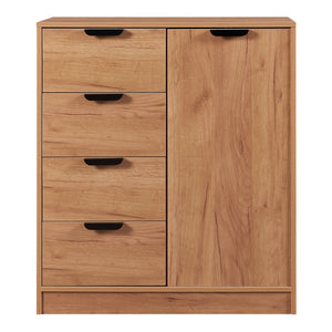 Commode Varkaus MDF effet chêne [en.casa]