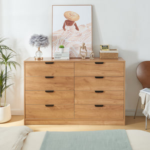 Commode Varkaus MDF effet chêne [en.casa]