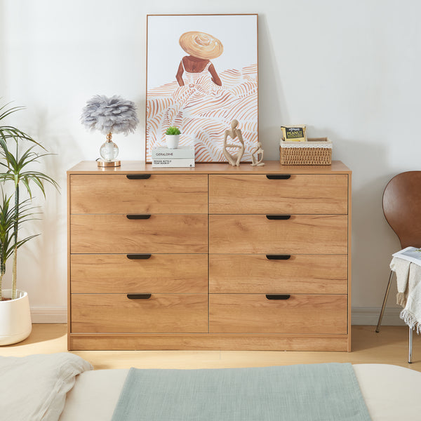 Commode Varkaus MDF effet chêne [en.casa]