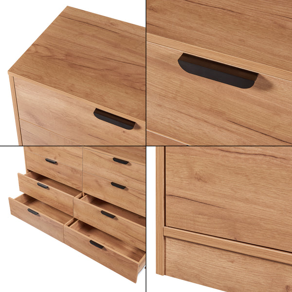 Commode Varkaus MDF effet chêne [en.casa]