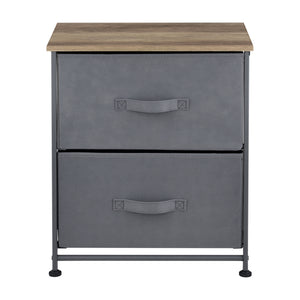Commode meuble de rangement en métal tiroirs en non-tissé [pro.tec]