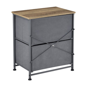 Commode meuble de rangement en métal tiroirs en non-tissé [pro.tec]