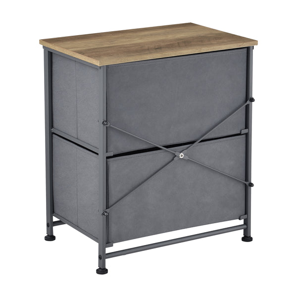 Commode meuble de rangement en métal tiroirs en non-tissé [pro.tec]