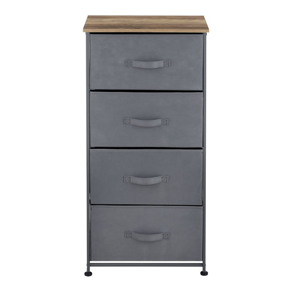 Commode meuble de rangement en métal tiroirs en non-tissé [pro.tec]