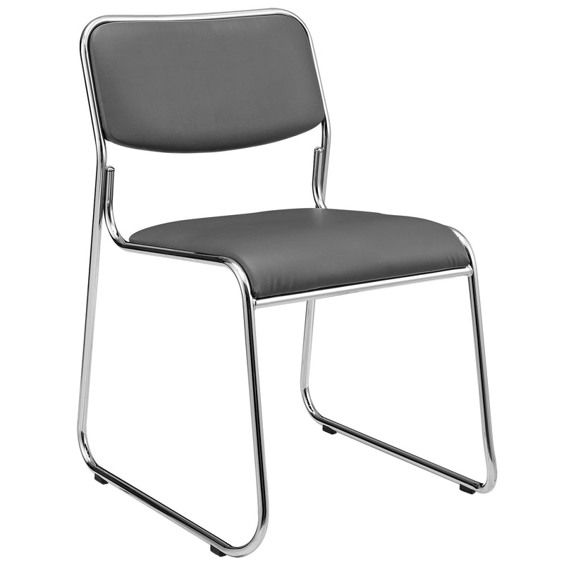 Croquis coté pro.tec Lot de 4 chaises de bureau similicuir