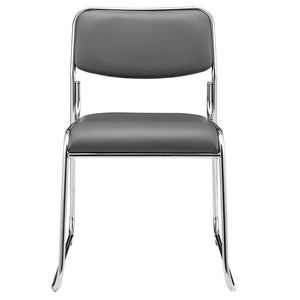 Chaise de conférence lot de 4 avec revêtement en similicuir en différentes couleurs [pro.tec]