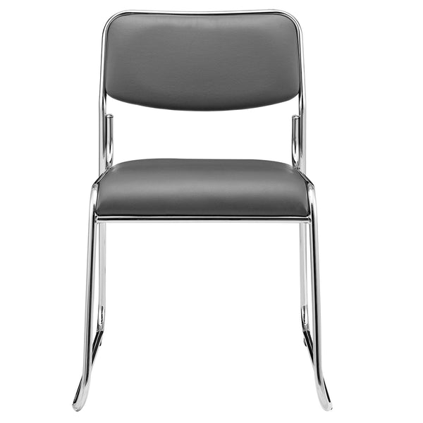 Chaise de conférence lot de 4 avec revêtement en similicuir en différentes couleurs [pro.tec]