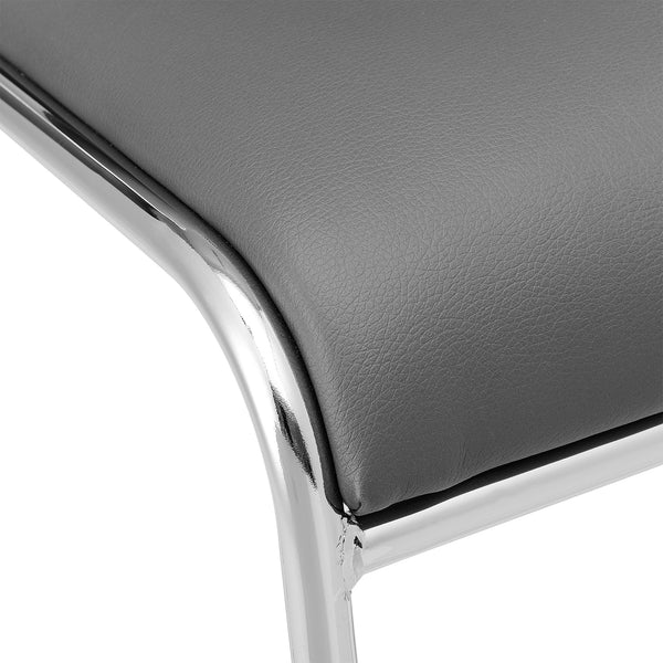 Chaise de conférence lot de 4 avec revêtement en similicuir en différentes couleurs [pro.tec]