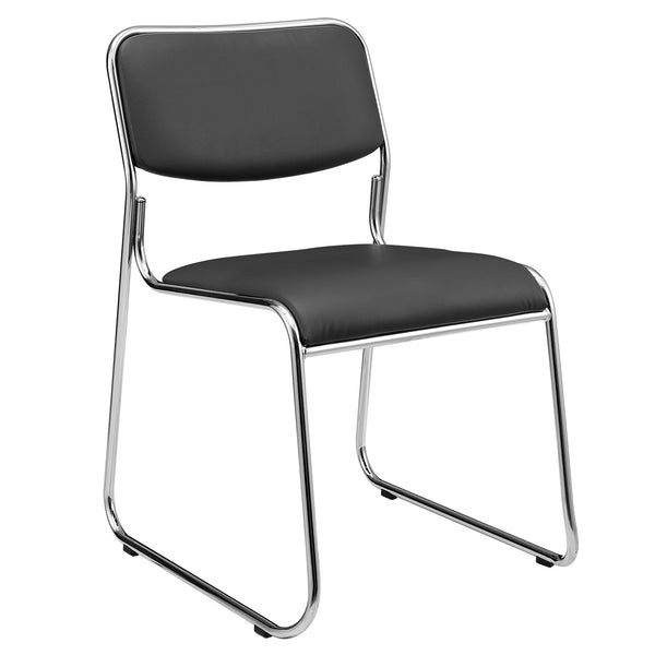 Chaise de conférence lot de 4 avec revêtement en similicuir en différentes couleurs [pro.tec]