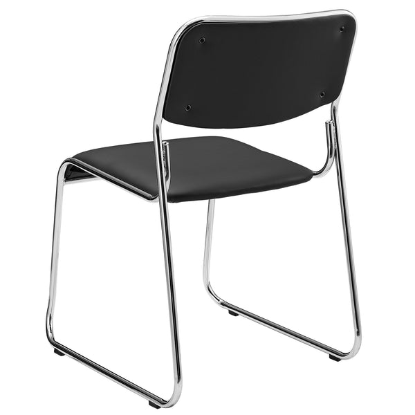 Chaise de conférence lot de 4 avec revêtement en similicuir en différentes couleurs [pro.tec]