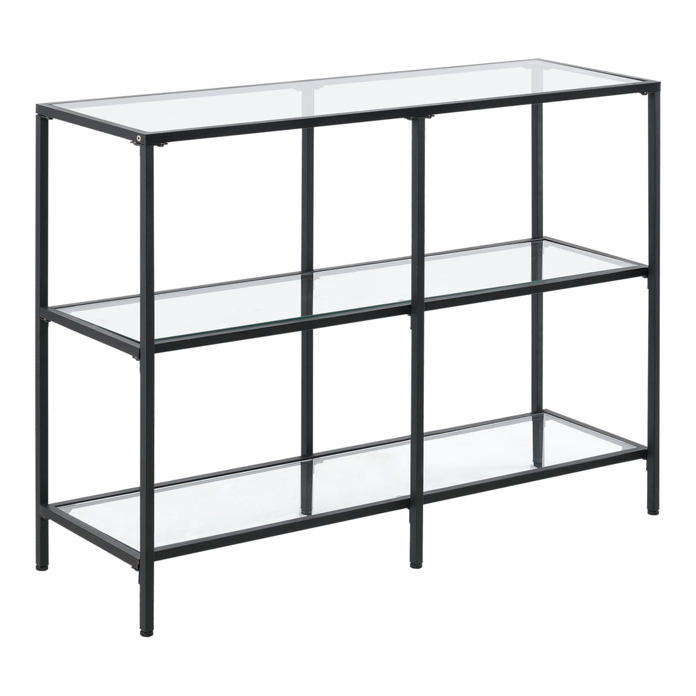 Console Perstorp 100x30x73cm Noir en.casa