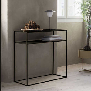 Table console Kuhmo 85 x 80 x 30 cm Noir [en.casa]