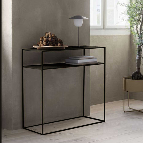 Table console Kuhmo 85 x 80 x 30 cm Noir [en.casa]