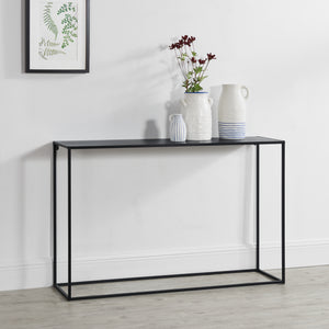 Table Console en Métal Plusieurs tailles Noir Mat [en.casa]