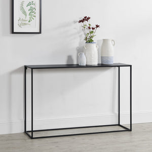 Table Console en Métal Plusieurs tailles Noir Mat [en.casa]