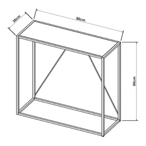 Console Austevoll 90x30x80cm en différentes couleurs [en.casa]