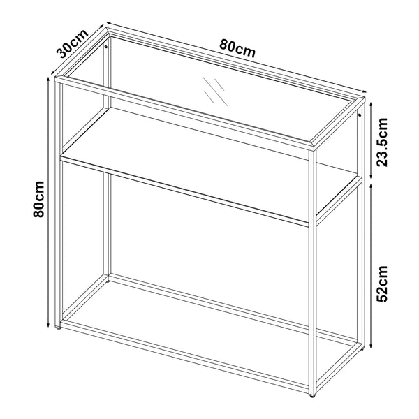 Table console Kuhmo 80 x 80 x 30 cm [en.casa]