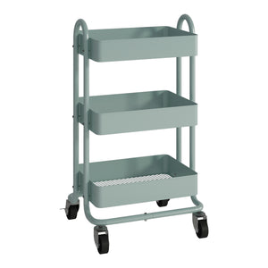 Chariot de service Pyhäntä à 3 paniers acier 79 x 46 x 35 cm [en.casa]