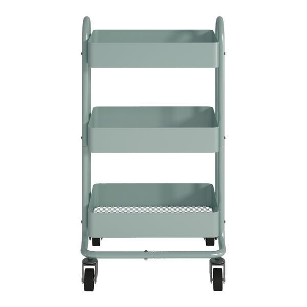 Chariot de service Pyhäntä à 3 paniers acier 79 x 46 x 35 cm [en.casa]