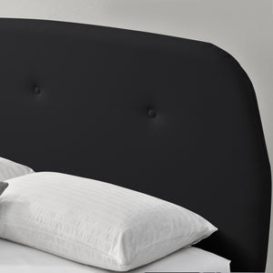 Lit rembourré Albufeira avec matelas en mousse froide en différentes versions Corium