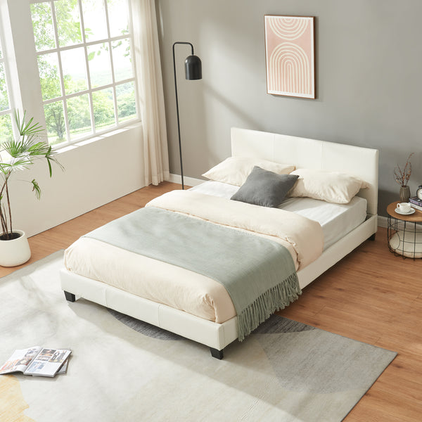 Corium sommier tapissier avec matelas (140 / 160 / 180 / 200x200cm)(7 couleurs)(mousse froide) - avec cuir-synthétique / housse cuir-synthétique / modèrne / avec  sommier à lattes /