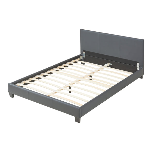 Corium sommier tapissier avec matelas (140 / 160 / 180 / 200x200cm)(7 couleurs)(mousse froide) - avec cuir-synthétique / housse cuir-synthétique / modèrne / avec  sommier à lattes /