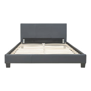 Corium sommier tapissier avec matelas (140 / 160 / 180 / 200x200cm)(7 couleurs)(mousse froide) - avec cuir-synthétique / housse cuir-synthétique / modèrne / avec  sommier à lattes /