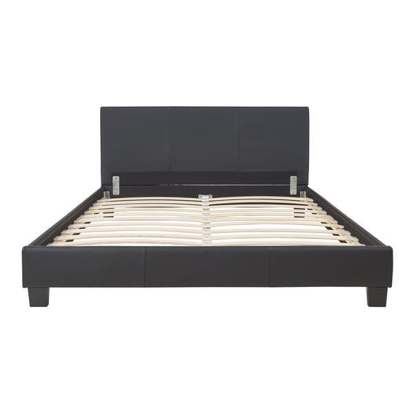 Corium sommier tapissier avec matelas (140 / 160 / 180 / 200x200cm)(7 couleurs)(mousse froide) - avec cuir-synthétique / housse cuir-synthétique / modèrne / avec  sommier à lattes /
