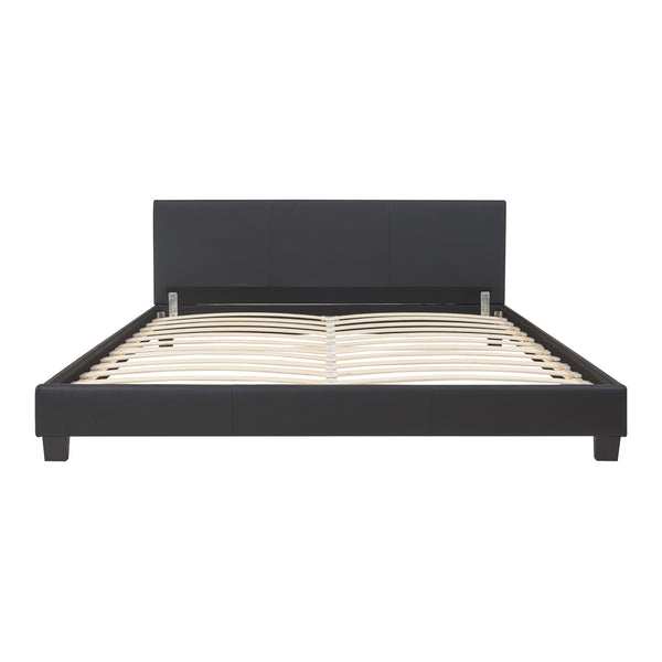 Corium sommier tapissier avec matelas (140 / 160 / 180 / 200x200cm)(7 couleurs)(mousse froide) - avec cuir-synthétique / housse cuir-synthétique / modèrne / avec  sommier à lattes /