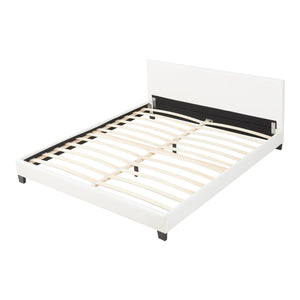 Corium sommier tapissier avec matelas (140 / 160 / 180 / 200x200cm)(7 couleurs)(mousse froide) - avec cuir-synthétique / housse cuir-synthétique / modèrne / avec  sommier à lattes /