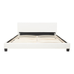 Corium sommier tapissier avec matelas (140 / 160 / 180 / 200x200cm)(7 couleurs)(mousse froide) - avec cuir-synthétique / housse cuir-synthétique / modèrne / avec  sommier à lattes /